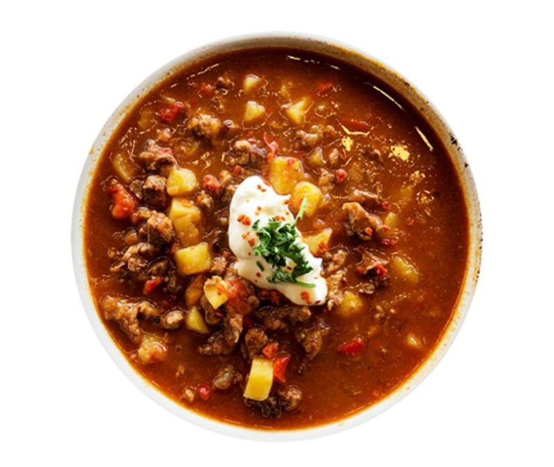 Gulaschsuppe mit Suppdiwupp Gewürzfeuerwerk von Suppdiwupp