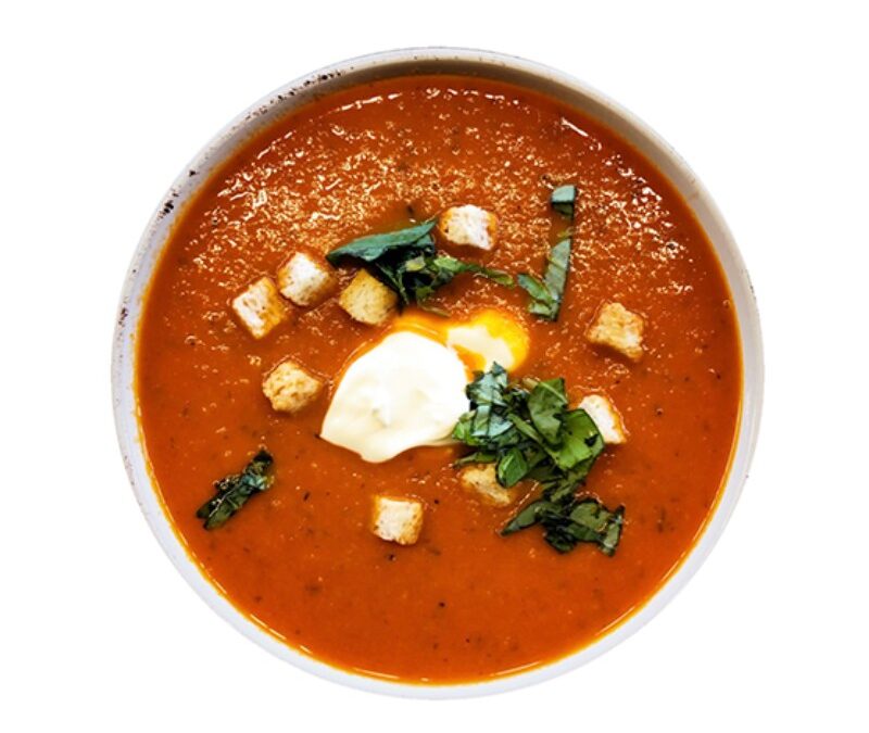 Mediterrane Tomatensuppe