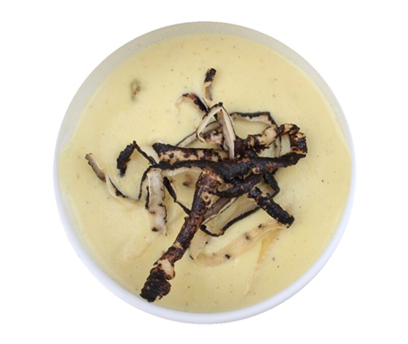 Schwarzwurzelsuppe mit Schwarzwurzel-Orangengemüse
