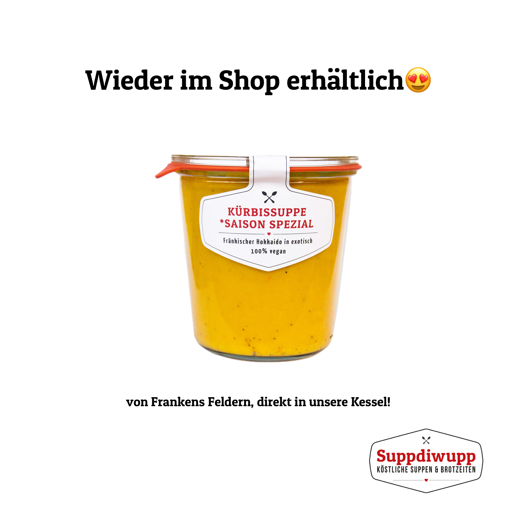 Kürbissuppe Saison Spezial - Wieder im Shop erhältlich